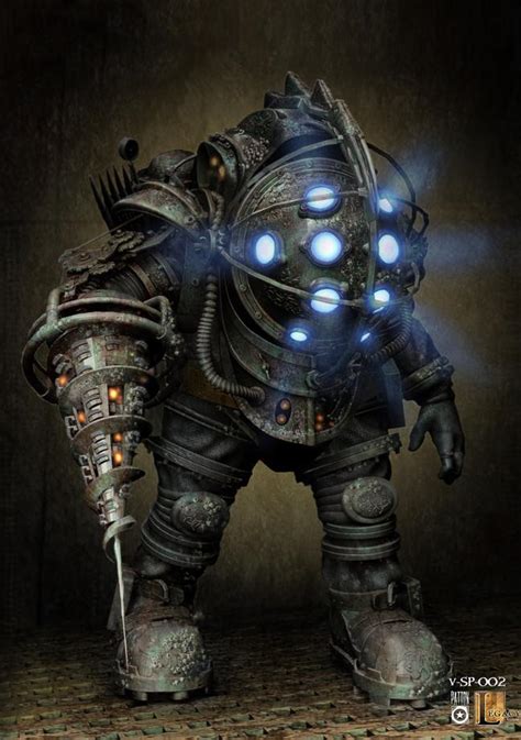 bioshock big daddy without suit|bioshock concept art big dad.